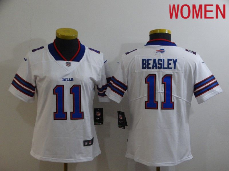 Women Buffalo Bills #11 Beasley White Nike Limited Vapor Untouchable NFL Jerseys